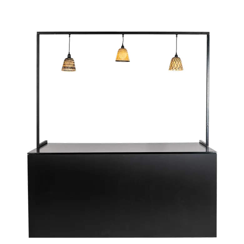 Arche abat jour Rotin pour buffet pliant