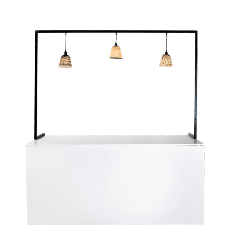 Arche abat jour Rotin pour buffet pliant