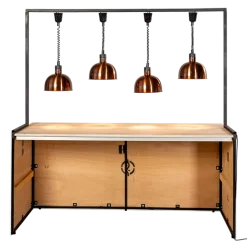 Arche lampe chauffe-plat L 2 m H 117 cm