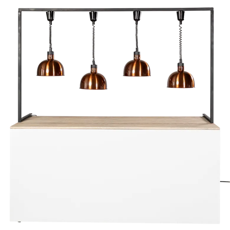 Arche lampe chauffe-plat L 2 m H 117 cm