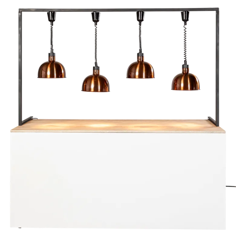 Arche lampe chauffe-plat L 2 m H 117 cm