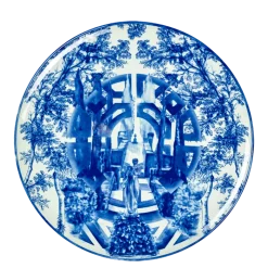 Assiette de présentation Capri bleue Ø 32,5 cm
