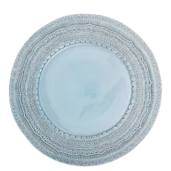 Assiette de présentation Dentelle bleu pastel Ø 33 cm