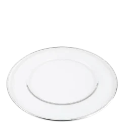 Assiette de présentation en verre Beverly filet argent Ø 32 cm