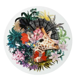 Assiette de présentation Fantasia Ø 33,5 cm -4 design dépareillés