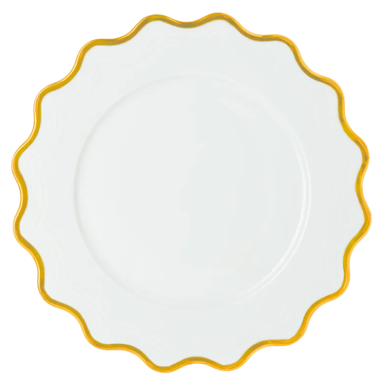 Assiette de présentation Gold Flower Ø 32 cm