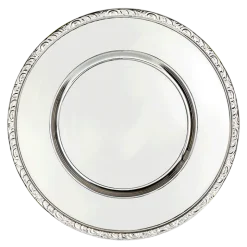 Assiette de présentation métal argenté Ø 33 cm
