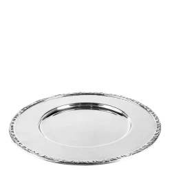 Assiette de présentation métal argenté Ø 33 cm