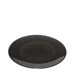 Assiette de présentation noire en verre Ø 32 cm