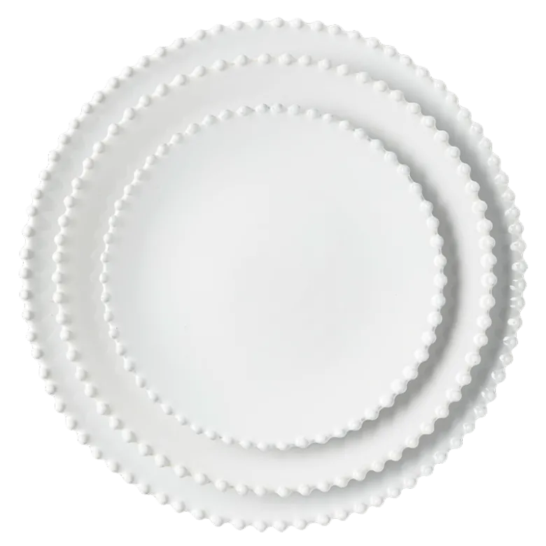 Assiette de présentation perle nacrée Ø 33 cm