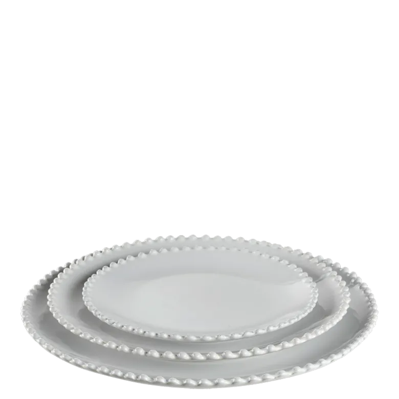 Assiette de présentation perle nacrée Ø 33 cm
