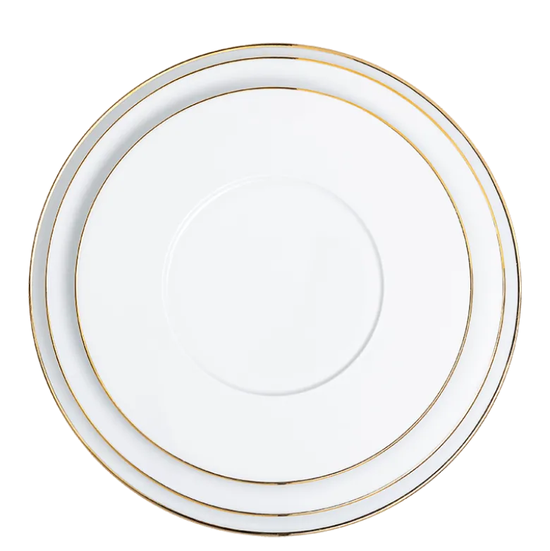 Assiette de présentation Plane Filet Or Ø 29 cm