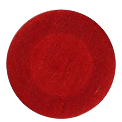 Assiette de présentation rouge en verre Ø 32 cm