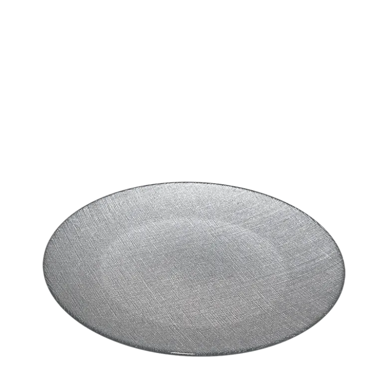Assiette de présentation Strass argent Ø 32 cm