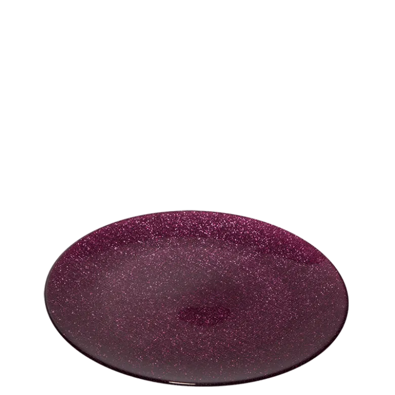 Assiette de présentation Strass prune Ø 32 cm
