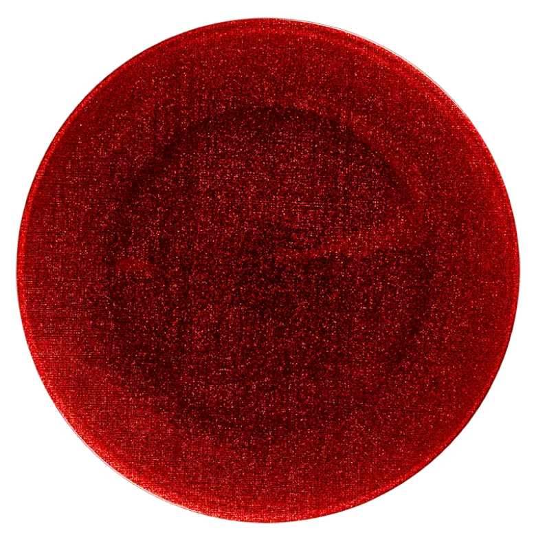 Assiette de présentation Strass rouge Ø 32 cm