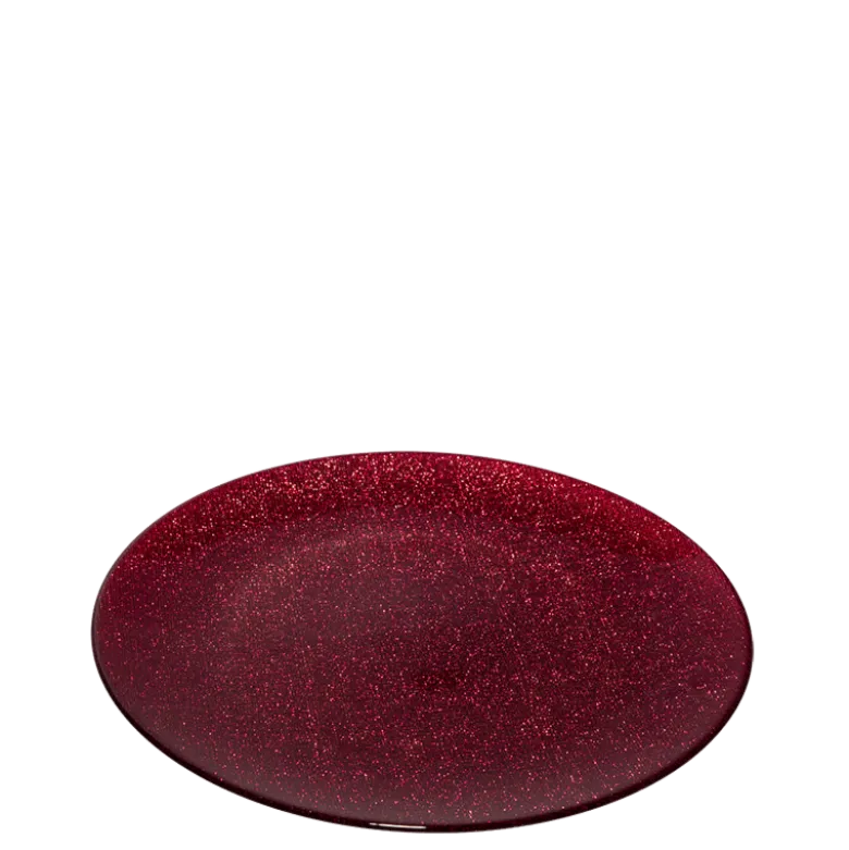 Assiette de présentation Strass rouge Ø 32 cm