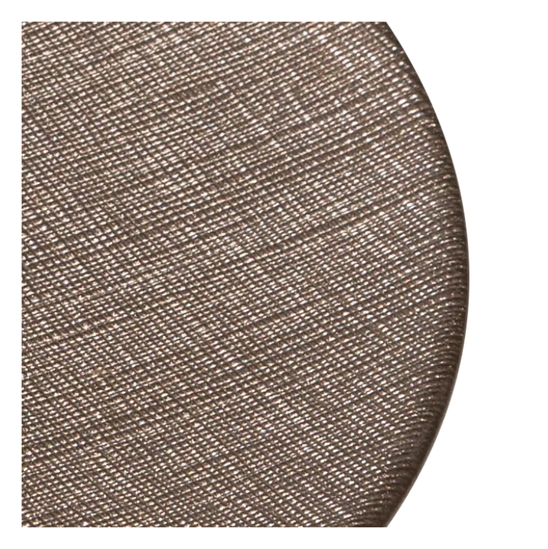 Assiette de présentation taupe en verre Ø 32 cm