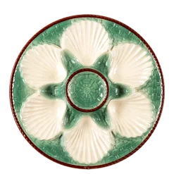 Assiette à huître Vintage verte Ø 25 cm