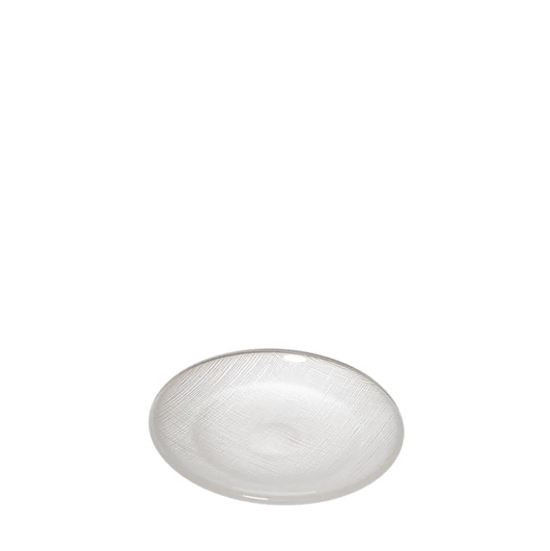 Assiette à pain blanche en verre Ø 14 cm