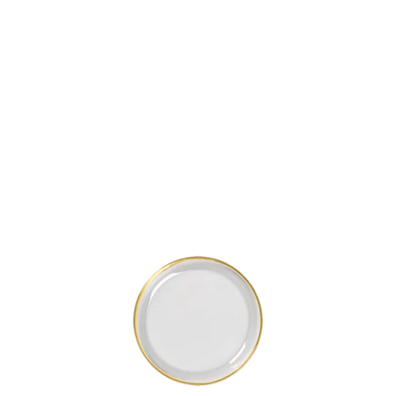 Assiette à pain en verre Filet Or Ø 12 cm