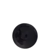 Assiette à pain noire en verre Ø 14 cm