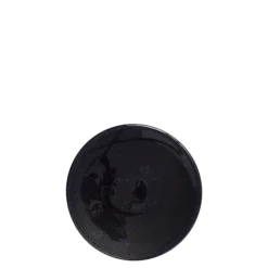 Assiette à pain noire en verre Ø 14 cm