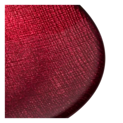 Assiette à pain rouge en verre Ø 14 cm