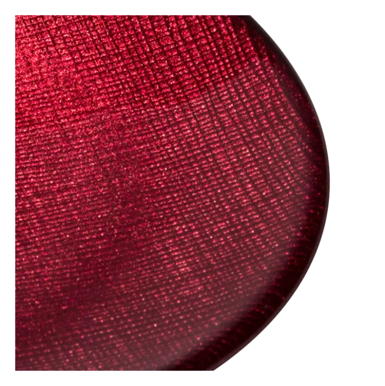 Assiette à pain rouge en verre Ø 14 cm