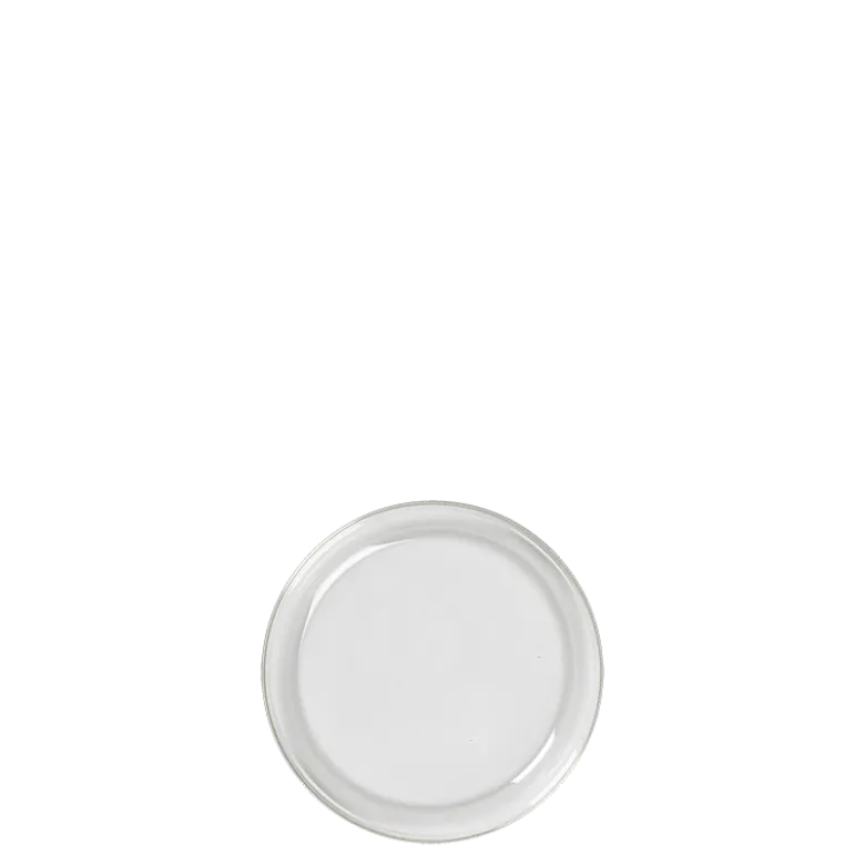 Assiette à pain verre filet argent Ø 12 cm