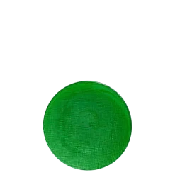 Assiette à pain verte en verre Ø 14 cm