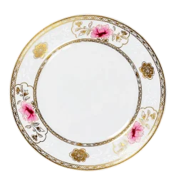 Assiette plate Pivoine rose Ø 27 cm