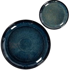 Assiettes Corfou bleue