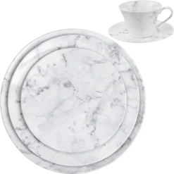 Assiettes Marbre
