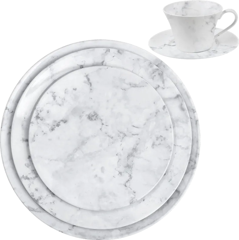 Assiettes Marbre