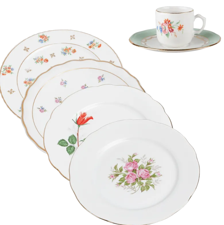 Assiettes Vintage fleurie