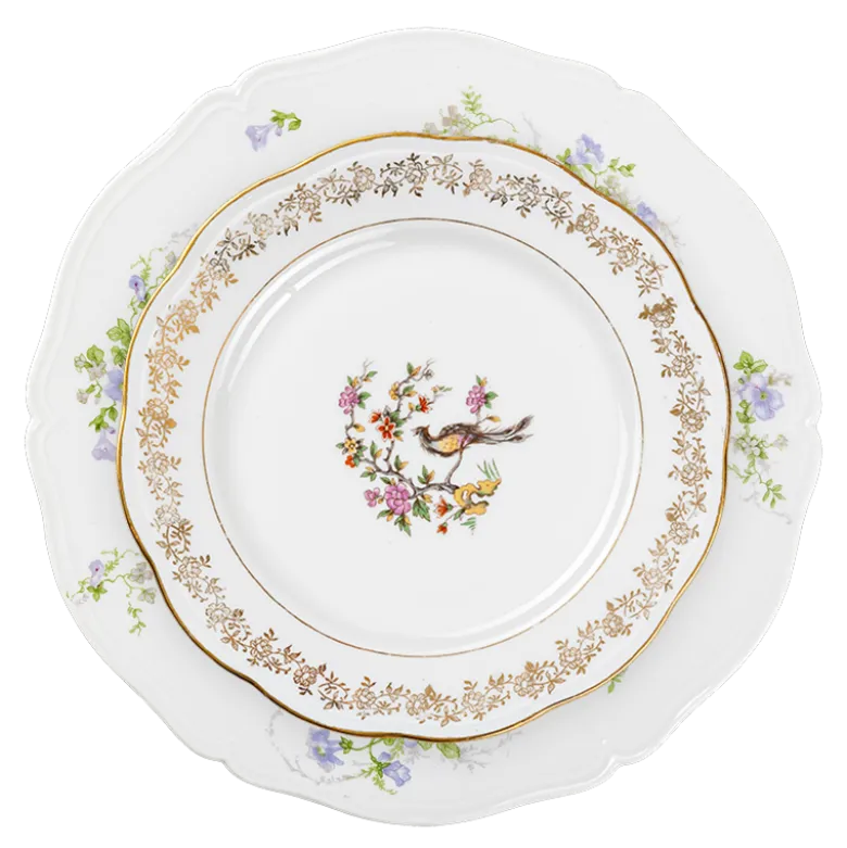 Assiettes Vintage fleurie