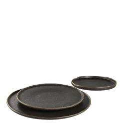 Assiettes Volcan doré