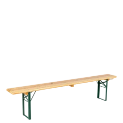 Banc en bois naturel 25 x 220 cm H 47 cm