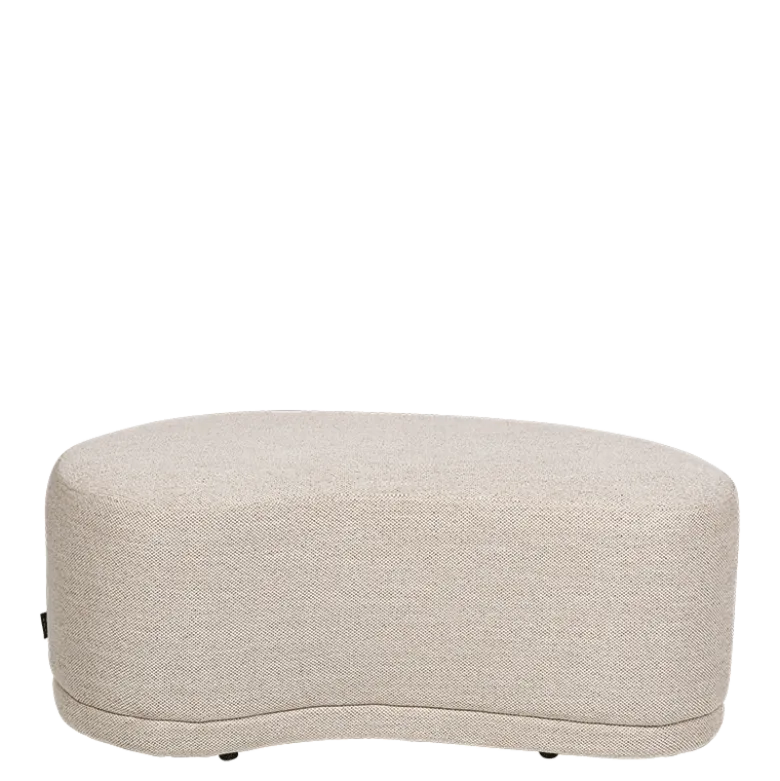 Banc Galet beige 60 x 100 cm H 40 cm