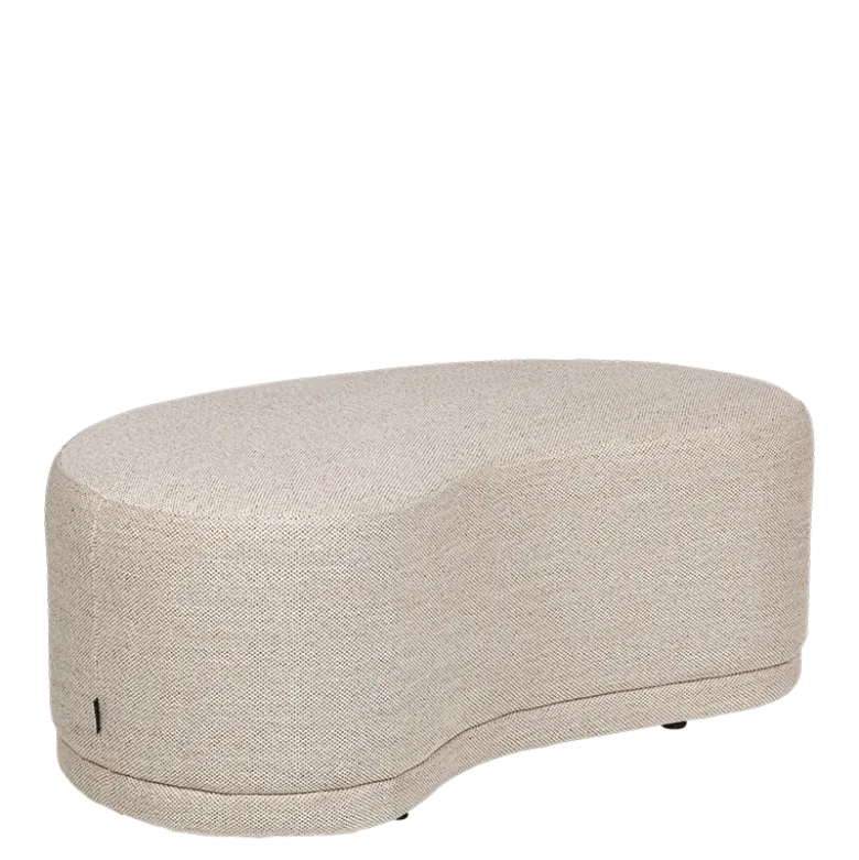 Banc Galet beige 60 x 100 cm H 40 cm
