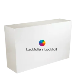 Banque d’accueil lackfolie 40 x 200 cm H 110 cm – 48 h