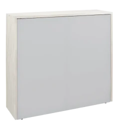 Banque d'accueil pliante blanche 35 x 120 cm H 110 cm