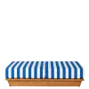 Banquette Lounge Beach Club Blue 70 x 140 cm H 36 cm
