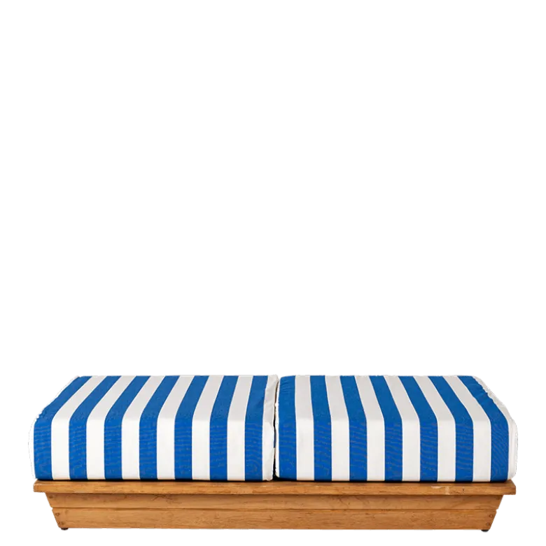 Banquette Lounge Beach Club Blue 70 x 140 cm H 36 cm