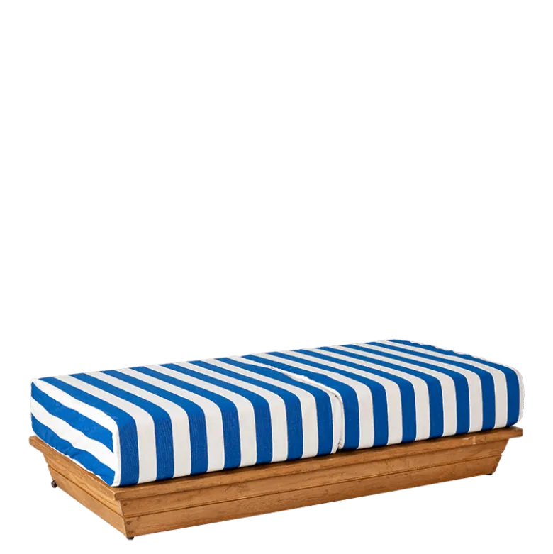 Banquette Lounge Beach Club Blue 70 x 140 cm H 36 cm