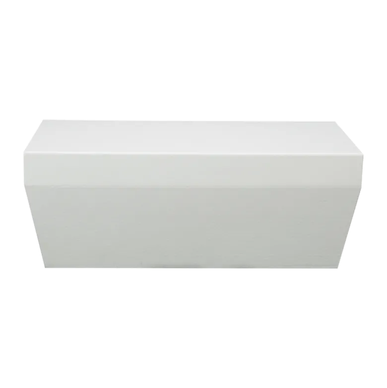 Banquette Lounge Pool blanc 40 x 80 cm H 30 cm