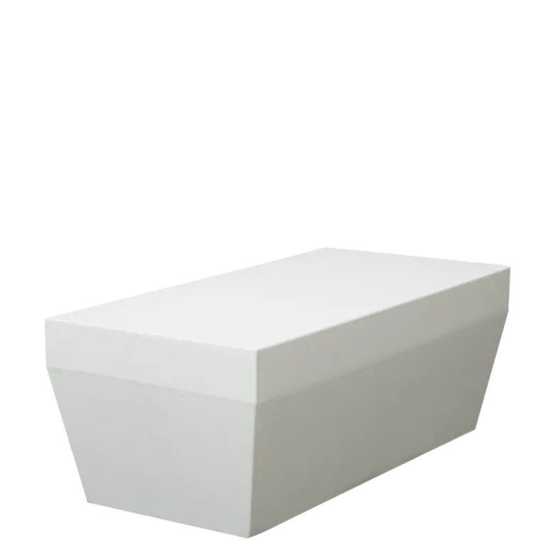 Banquette Lounge Pool blanc 40 x 80 cm H 30 cm