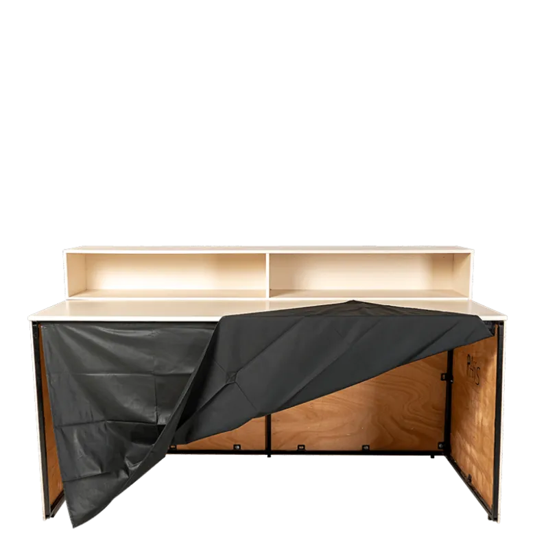 Bar buffet pliant Cigare Club beige 100 x 200 cm H 110 cm