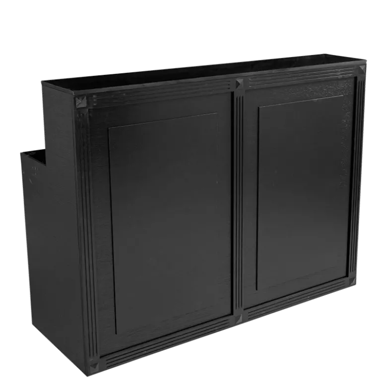Bar pliant Cigare Club noir 55 x 150 cm H 115 cm